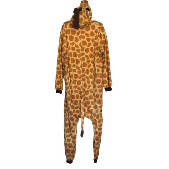 Giraffe Costume Unisex Adults Size Medium One Piece Pajamas Halloween Party - Picture 5 of 12